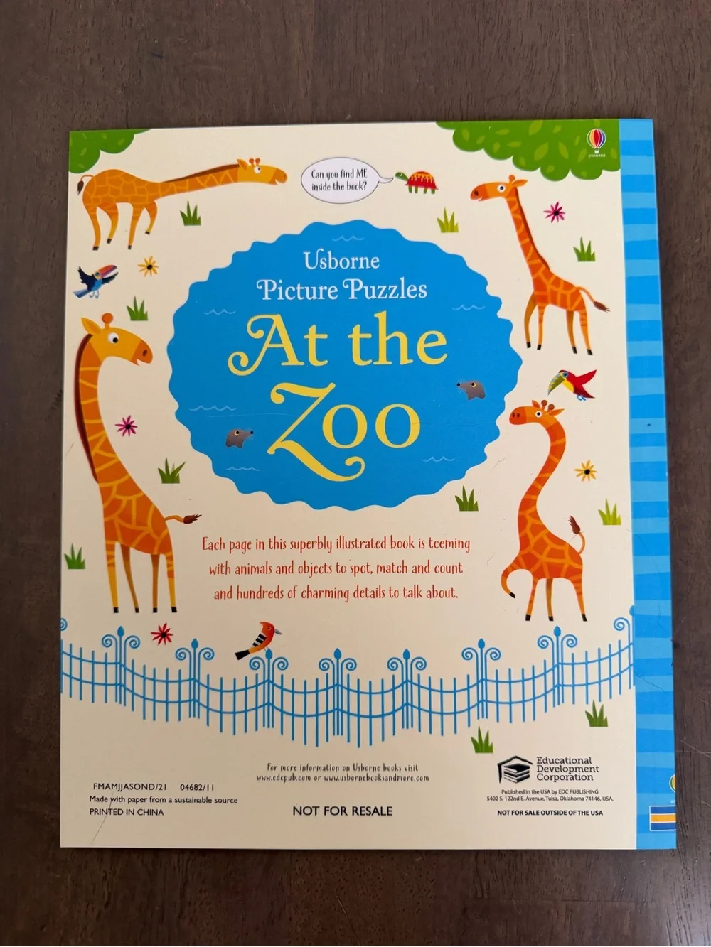 Usborne Book And Jigsaw Puzzle 